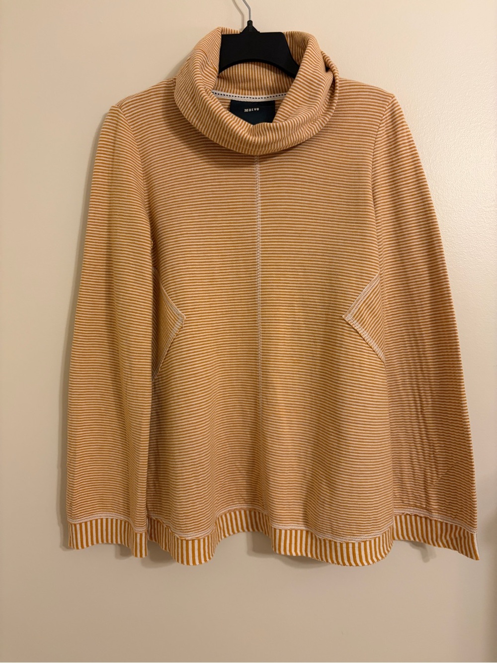 Maeve x Anthropologie | Striped Cowl Neck Tunic size S